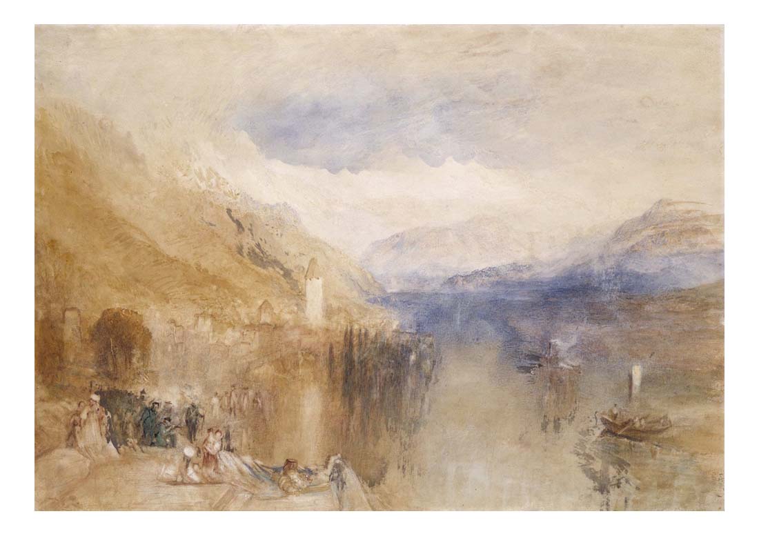 Oberhofen, Lake Thun, 1848 by John Mallord William Turner RA