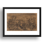 Odilon Redon: The Battle, modernist artwork, A3 Size Reproduction Poster Print in 17x13" Black Frame