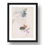 Odilon Redon: The Eye, modernist artwork, A3 Size Reproduction Poster Print in 17x13" Black Frame