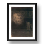 Odilon Redon: The Teeth, modernist artwork, A3 Size Reproduction Poster Print in 17x13" Black Frame