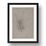 Odilon Redon: Trees, modernist artwork, A3 Size Reproduction Poster Print in 17x13" Black Frame