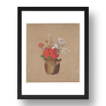 Odilon Redon: Vase of Flowers (2), modernist artwork, A3 Size Reproduction Poster Print in 17x13" Black Frame