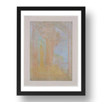 Odilon Redon: Virgin under the Arch, modernist artwork, A3 Size Reproduction Poster Print in 17x13" Black Frame