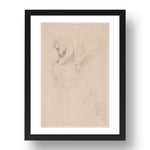 Odilon Redon: Winged Horseman, modernist artwork, A3 Size Reproduction Poster Print in 17x13" Black Frame