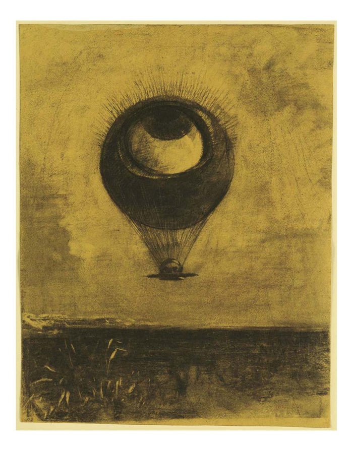 Odilon Redon - Eye-Balloon, 16x12