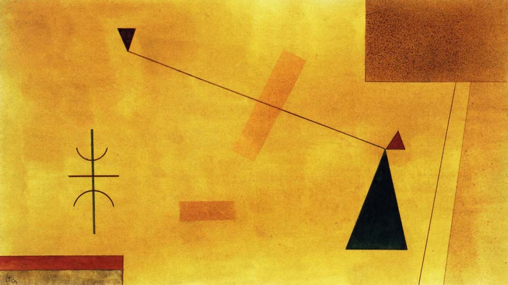 Off Balance - Wassily Kandinsky -1929 by Wassily Kandinsky, 16x12"(A3) Poster Print