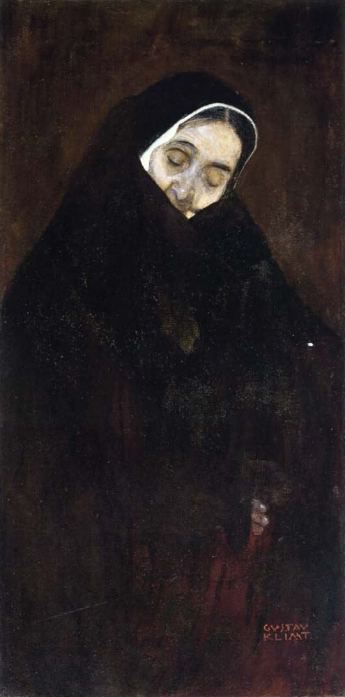 Old Woman - Gustav Klimt - 1909, 16x12" (A3) Poster Print