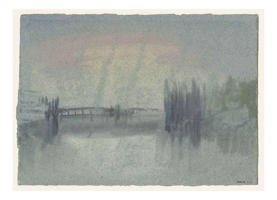 On a French River, 1830 by John Mallord William Turner RA, 12x8"(A4) Poster