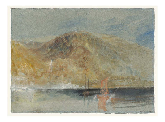 On the Seine near Jumieges, 1832 by John Mallord William Turner RA, 12x8"(A4) Poster