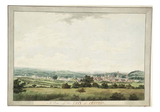 Oxford from the South-West, 1787-88 by John Mallord William Turner RA, 12x8"(A4) Poster