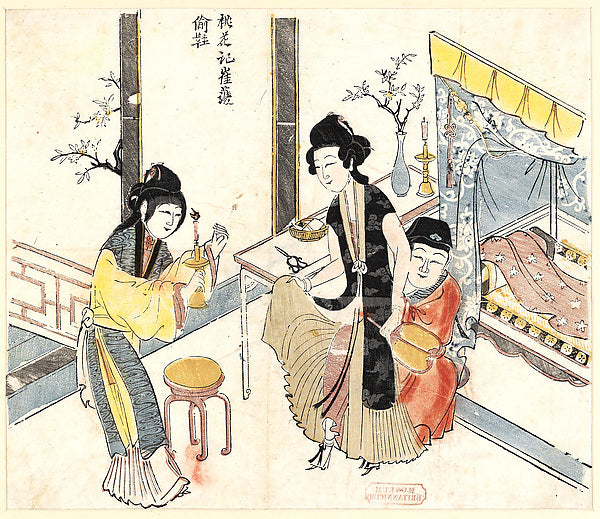 Cui Hu touxie,Cui Hu Stealing the Slipper c1644–1753,16x12"(A3)Poster