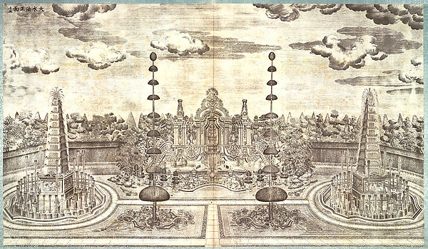  Xiyanglou of Yuanmingyuan,The Great Fountain, Main Facade 178,16x12"(A3)Poster