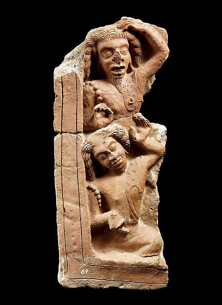Fragment from a Narrative Relief Depicting Rishis 6th–8th cent,16x12"(A3)Poster