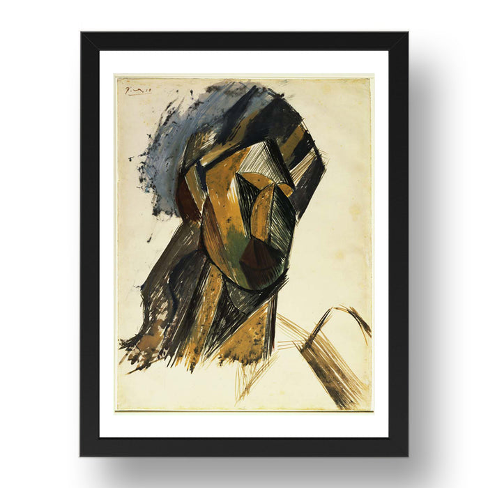 Pablo Picasso: Head of a Woman, modernist artwork, A3 Size Reproduction Poster Print in 17x13