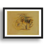 Pablo Picasso: The Mill at Horta, modernist artwork, A3 Size Reproduction Poster Print in 17x13" Black Frame