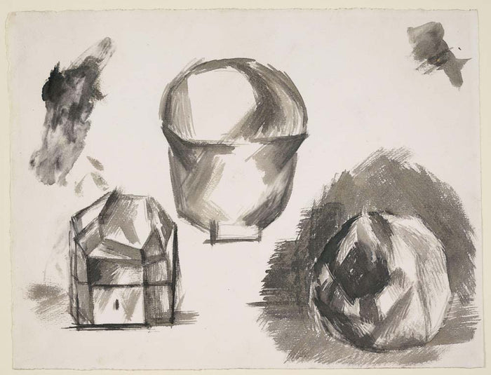 Pablo Picasso - Casket, Cup and Apple, vintage art, A3 (16x12