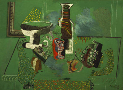 Pablo Picasso - Green Still Life, vintage art, modern poster print