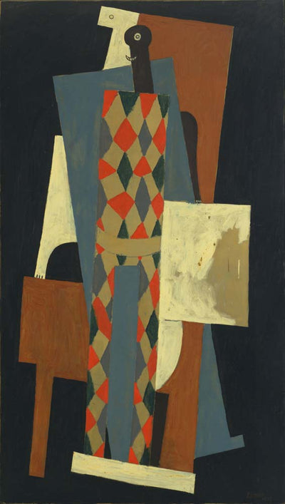 Pablo Picasso - Harlequin, vintage art, modern poster print