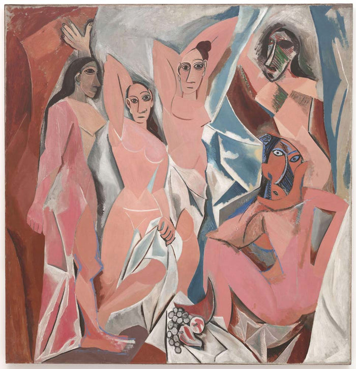 Pablo Picasso - Les Demoiselles d'Avignon, vintage art, modern poster print