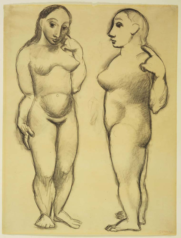 Pablo Picasso - Two Nudes, vintage art, A3 (16x12