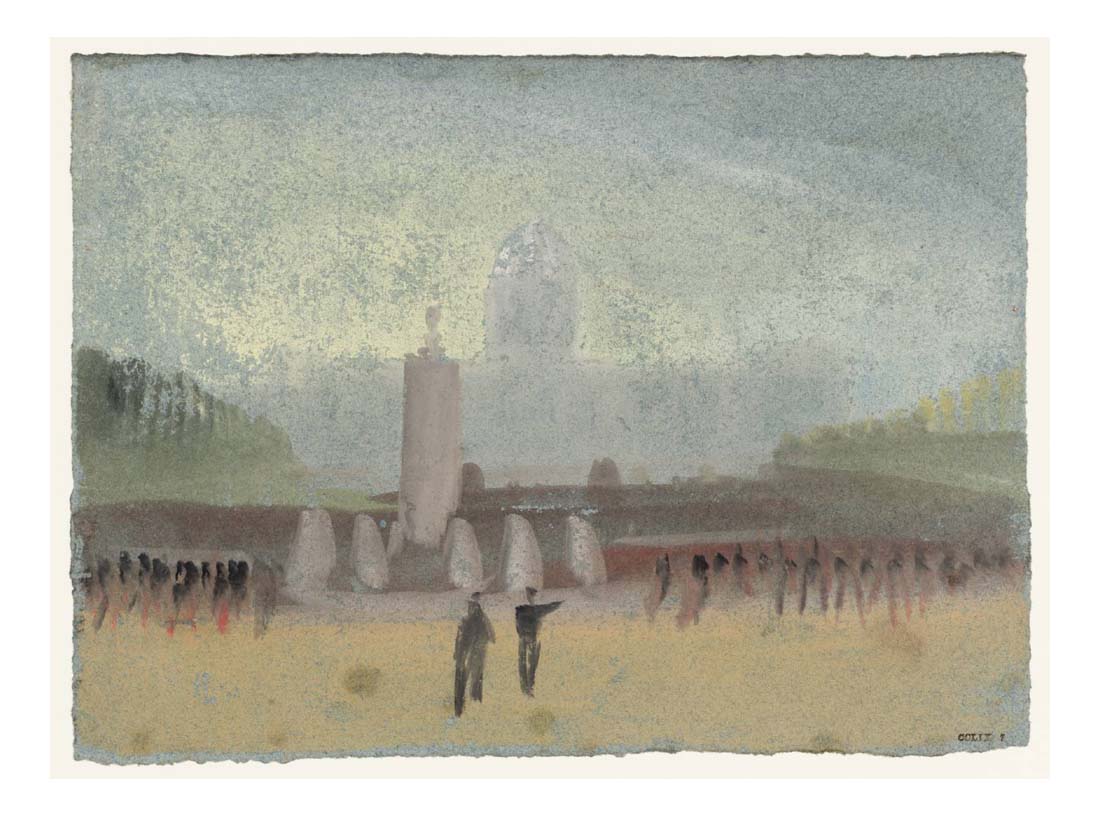 Paris, Les Invalides from the Champs de Mars, 1833 by John Mallord William Turner RA, 12x8"(A4) Poster