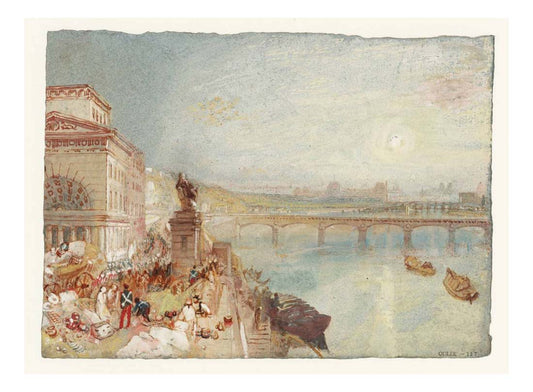 Paris from the Barriere de Passy, 1833 by John Mallord William Turner RA