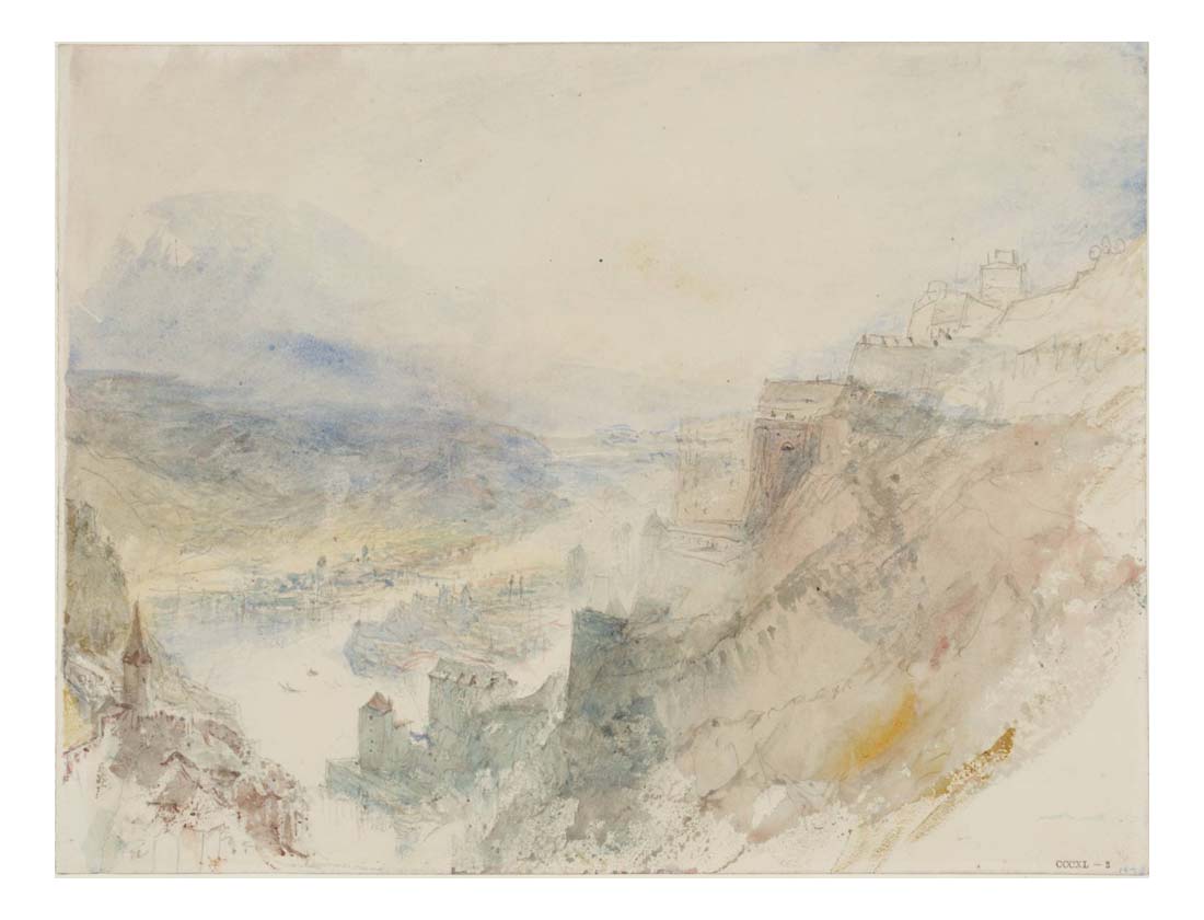 Passau, The Confluence from above the Ilz, 1840 by John Mallord William Turner RA, 12x8"(A4) Poster