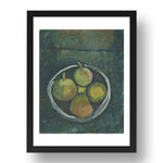 Paul Klee: Still Life with Four Apples, modernist artwork, A3 Size Reproduction Poster Print in 17x13" Black Frame