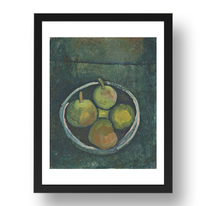 Paul Klee: Still Life with Four Apples, modernist artwork, A3 Size Reproduction Poster Print in 17x13