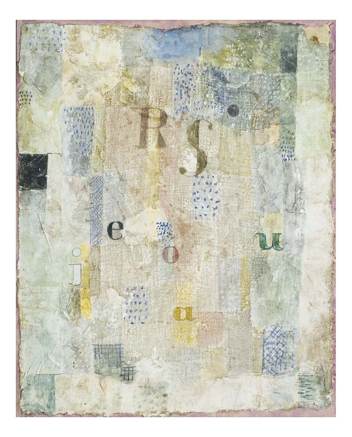 Paul Klee - Vocal Fabric of the Singer Rosa Silber, 16x12