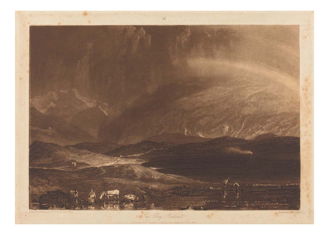 Peat Bog, Scotland, 1812 by John Mallord William Turner RA, 12x8"(A4) Poster