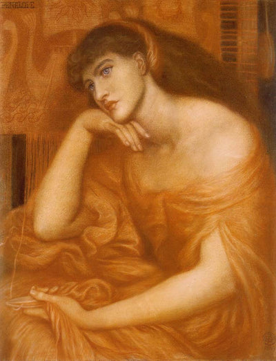 Penelope, 1869 by Dante Gabriel Rossetti, English Pre-Raphaelite Painter,16x12"(A3) Poster Print