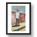 Peter Doig: Lapeyrouse Wall, modernist artwork, A3 Size Reproduction Poster Print in 17x13" Black Frame