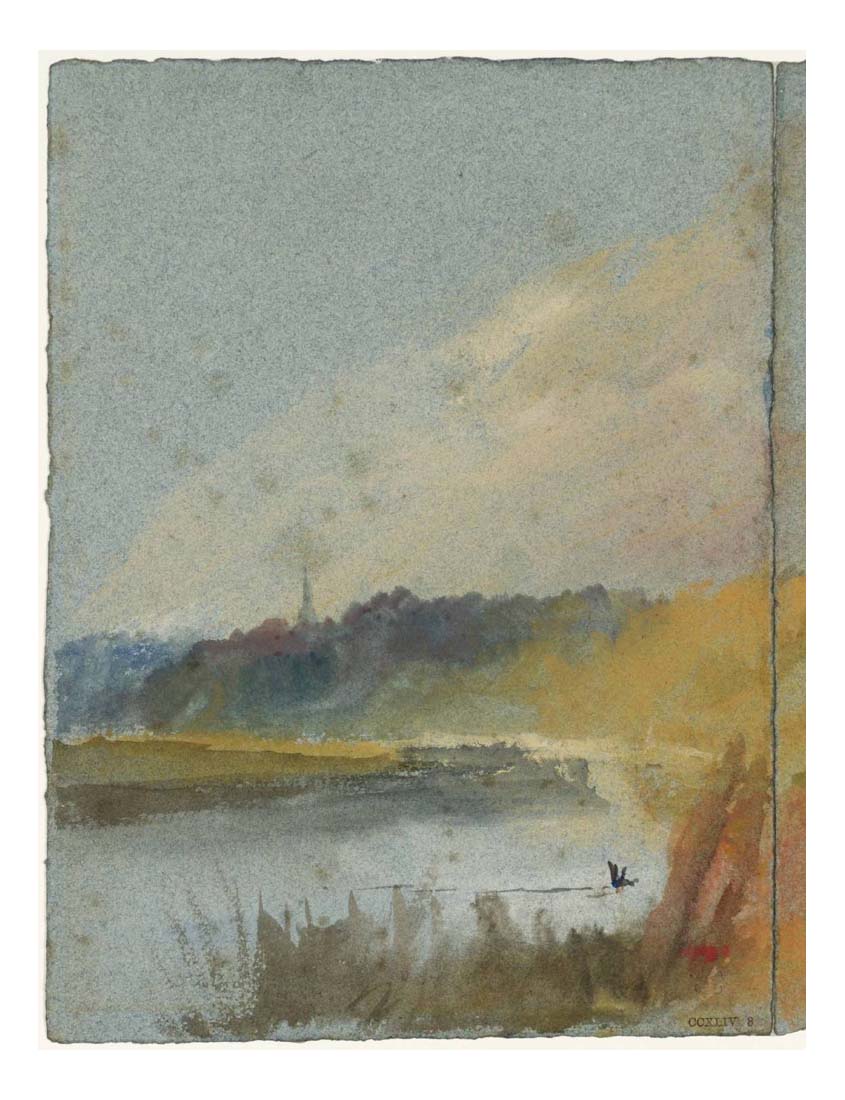 Petworth Church from the River Rother, 1825-27 by John Mallord William Turner RA, 12x8"(A4) Poster