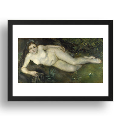 Pierre Auguste Renoir: A Nymph by a Stream, Poster in 17x13"(A3) Frame