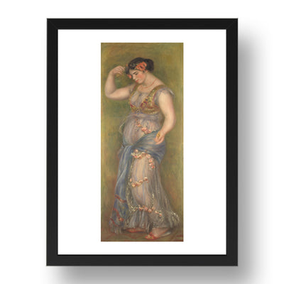 Pierre Auguste Renoir: Dancing Girl with Castanets, Poster in 17x13"(A3) Frame