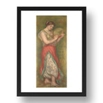 Pierre Auguste Renoir: Dancing Girl with Tambourine, Poster in 17x13"(A3) Frame