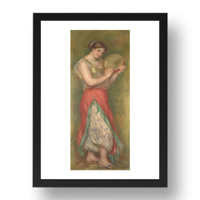Pierre Auguste Renoir: Dancing Girl with Tambourine, Poster in 17x13"(A3) Frame