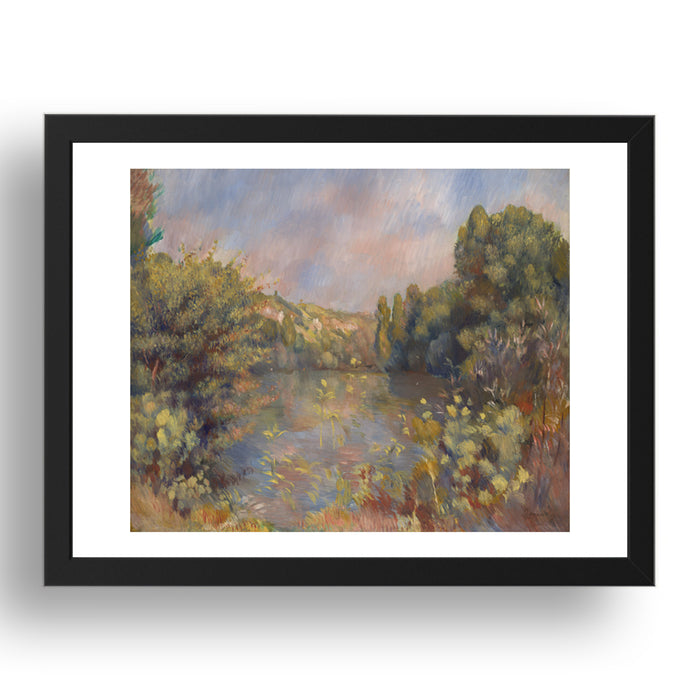 Pierre Auguste Renoir: Lakeside Landscape, Poster in 17x13