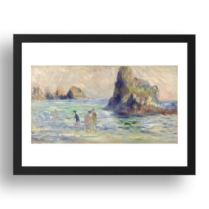 Pierre Auguste Renoir: Moulin Huet Bay, Guernsey, Poster in 17x13