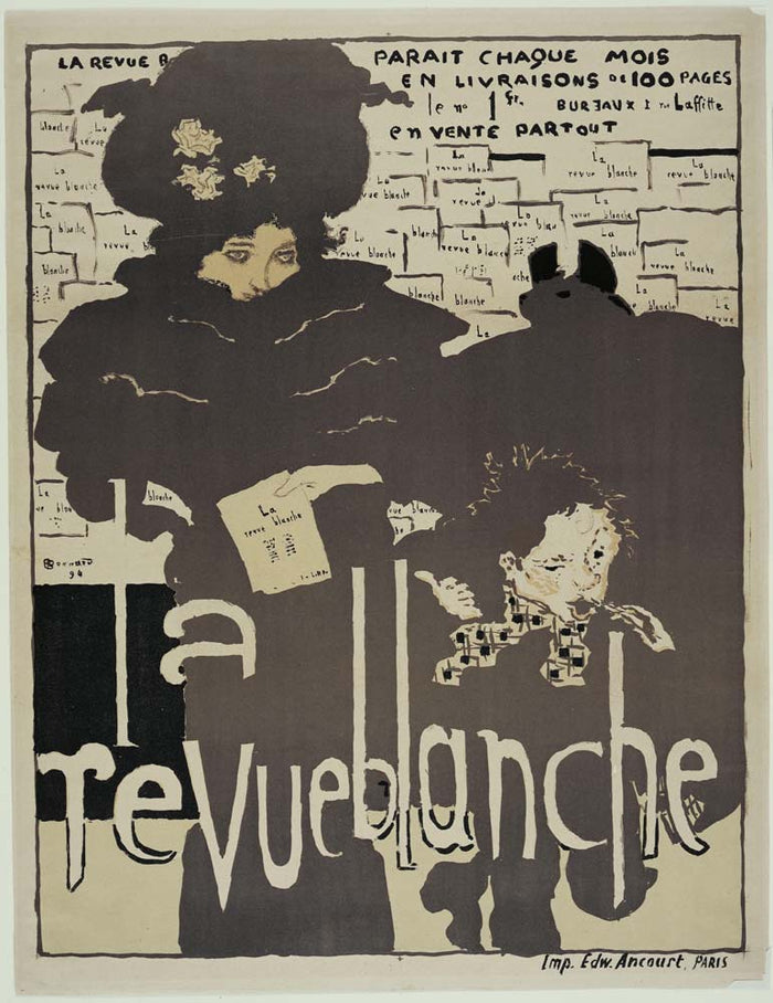 Pierre Bonnard - La Revue blanche, vintage art, A3 (16x12