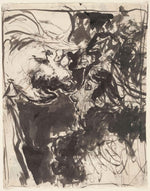 Pierre Bonnard - Study for the lithograph Conversation, vintage art, A3 (16x12")  Poster Print 