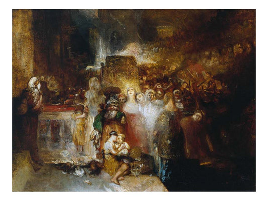Pilate Washing his Hands, 1830 by John Mallord William Turner RA, 12x8"(A4) Poster
