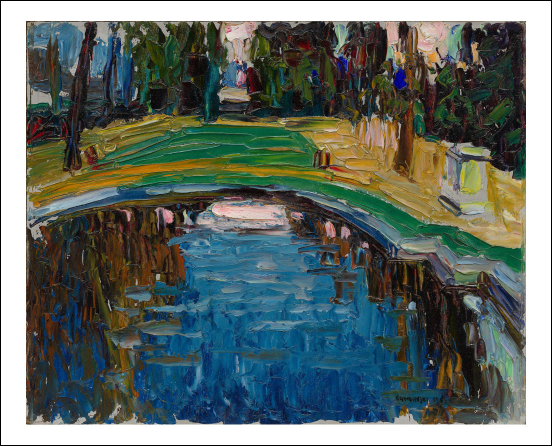Pond in the Park, 1906 by Wassily Kandinsky, 16x12"(A3) Poster Print