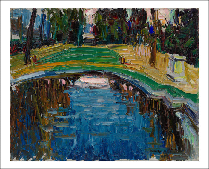 Pond in the Park, 1906 by Wassily Kandinsky, 23x16