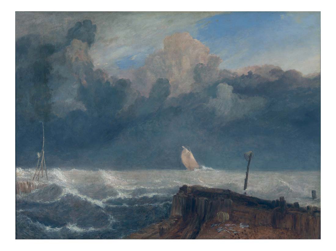 Port Ruysdael, 1827 by John Mallord William Turner RA, 12x8"(A4) Poster