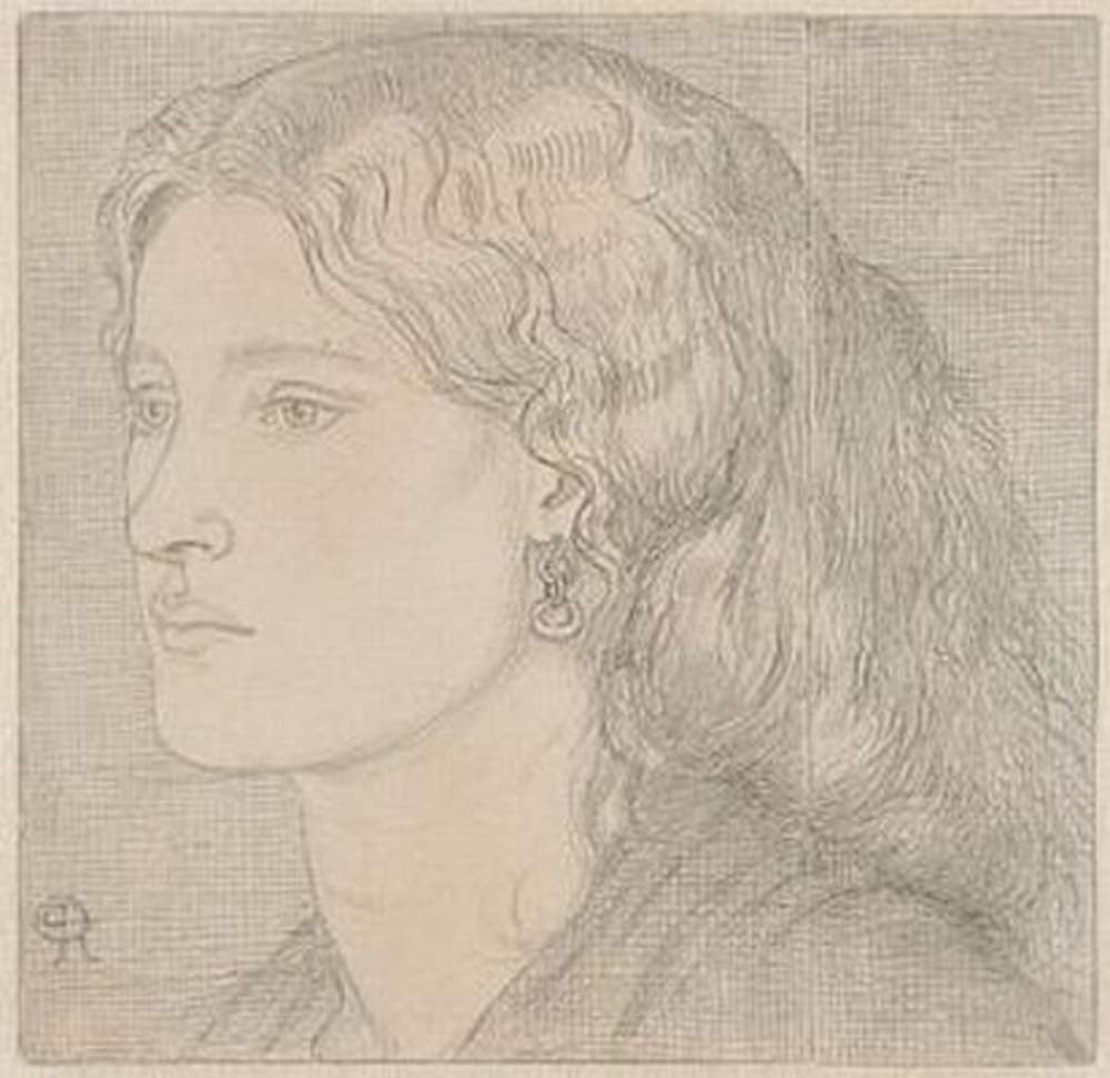 Fanny Cornforth, n.d-1 by Dante Gabriel Rossetti, English Pre-Raphaelite Painter,16x12"(A3) Poster Print