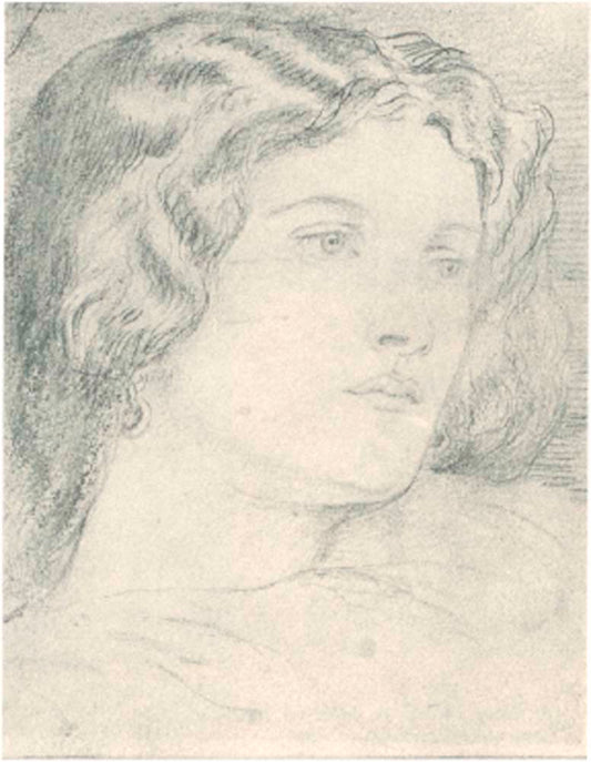 Fanny Cornforth, n.d-4 by Dante Gabriel Rossetti, English Pre-Raphaelite Painter,16x12"(A3) Poster Print