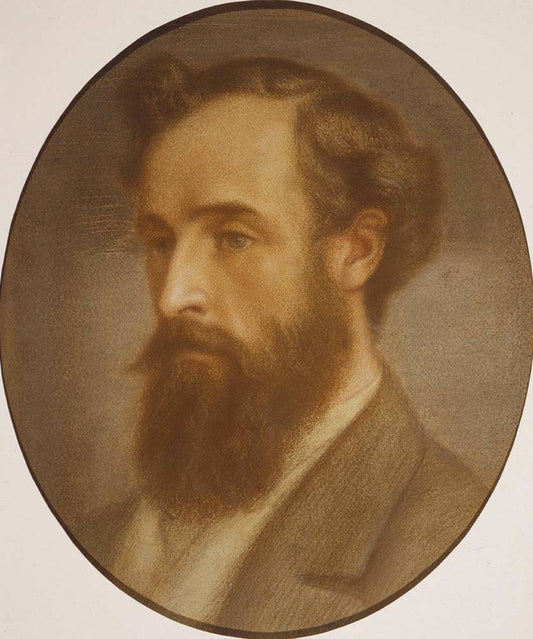 Portrait of Frederick Leyland, 1879 by Dante Gabriel Rossetti, pre-Raphaelite artist, 12x8" (A4) Poster