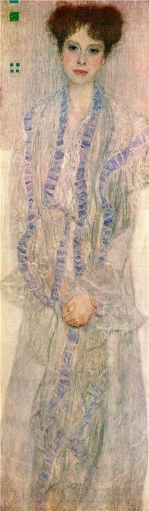 Portrait of Gertha Felssovanyi - Gustav Klimt - 1902, 16x12" (A3) Poster Print